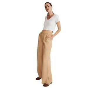 Madewell Camel Wide Leg Pants